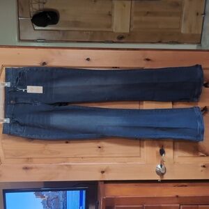 No Brand Size Tall trouser wide leg blue jeans